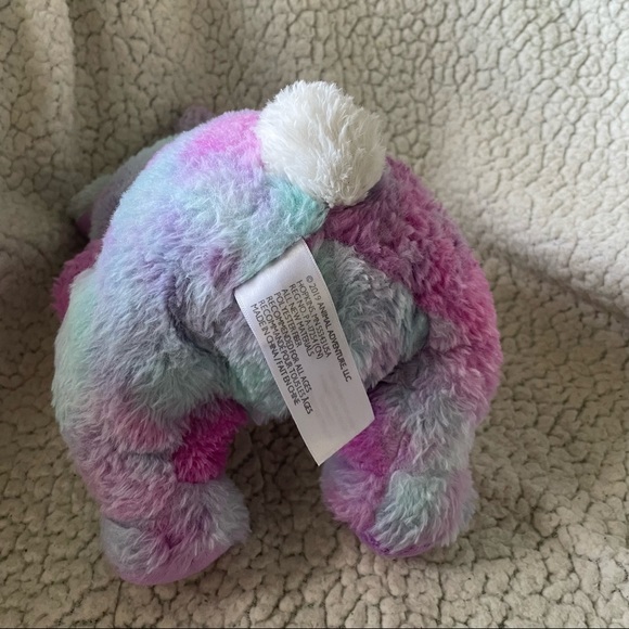 Animal Adventure 2019 Blue & Purple Tie Dyed BUNNY Rabbit plush stuff animal - Picture 7 of 8